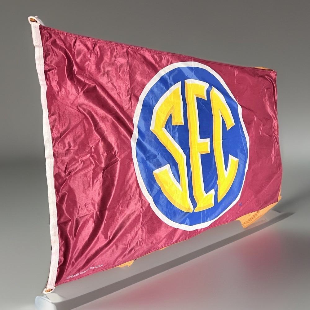 Full Size Texas A&M Flag 5' X 3' Maroon SEC Flag 33" Logo Wincraft USA Made